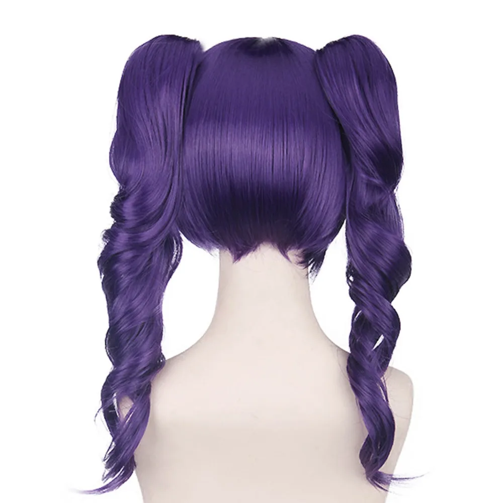 Perruque de Cosplay à l'eau de javel Kyoraku Shunsui, cheveux bouclés, fleur de ciel, os sauvage, Anime pour hommes et femmes