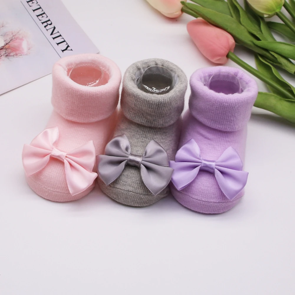 Fashion Baby Girls Headband + Socks Set 0-12 Months Cute Toddler Princess Socks Autumn Infants Bowknot Socks Elastic Hair Bands