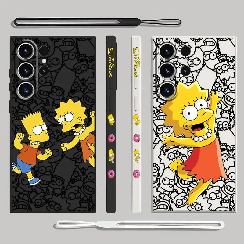 Disney Homer Simpson Family Phone Case for Samsung Galaxy S8 S9 Note 10 Plus 9 Note 20 Ultra S10 S8 Plus Print Silicone Cover