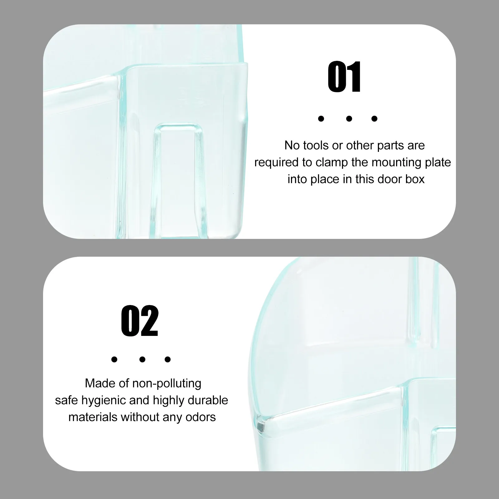 Refrigerator Side Door Box Fridge Hanging Organizer Plastic Storage Container for Fruit Vegetables Seasoning Sauce Holder