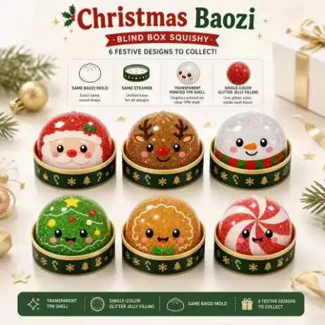 Christmas themed steamer, Christmas reindeer shape, squeezing, kneading, music, children's adult party, blind box gift