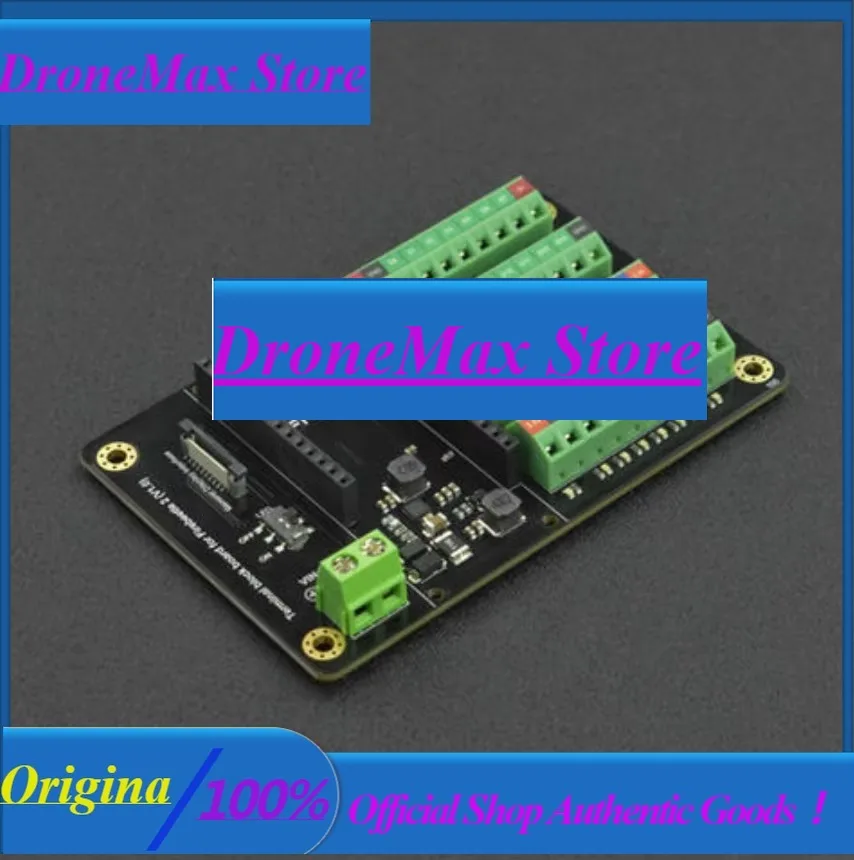DroMaTerminal Block Expansion Board For FireBeetle 2, 7-24V Input, GDI Screen Port, 34 LED Indicators, Stable Wiring Solution