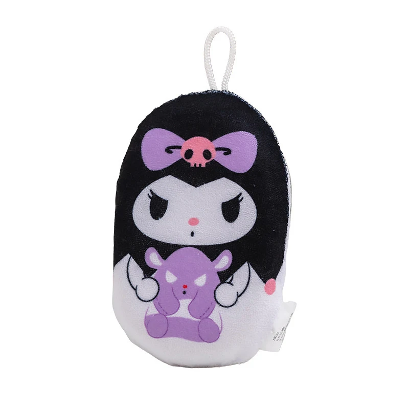 Hello Kitty Kuromi Cartoon-themed Bath Scrubber and Bath Ball   Cute and Soft Bath Sponge with Bubble-Making Net - view 5
