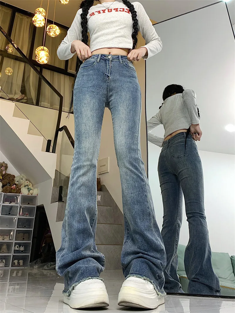 Retro Flared Jeans … - image
