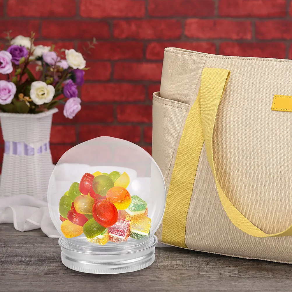 

10Pcs Transparent Candy Bottle Ball Shape Container Anti-Leak DIY Storage Jar Wedding Birthday Party Favors Candy Bottle