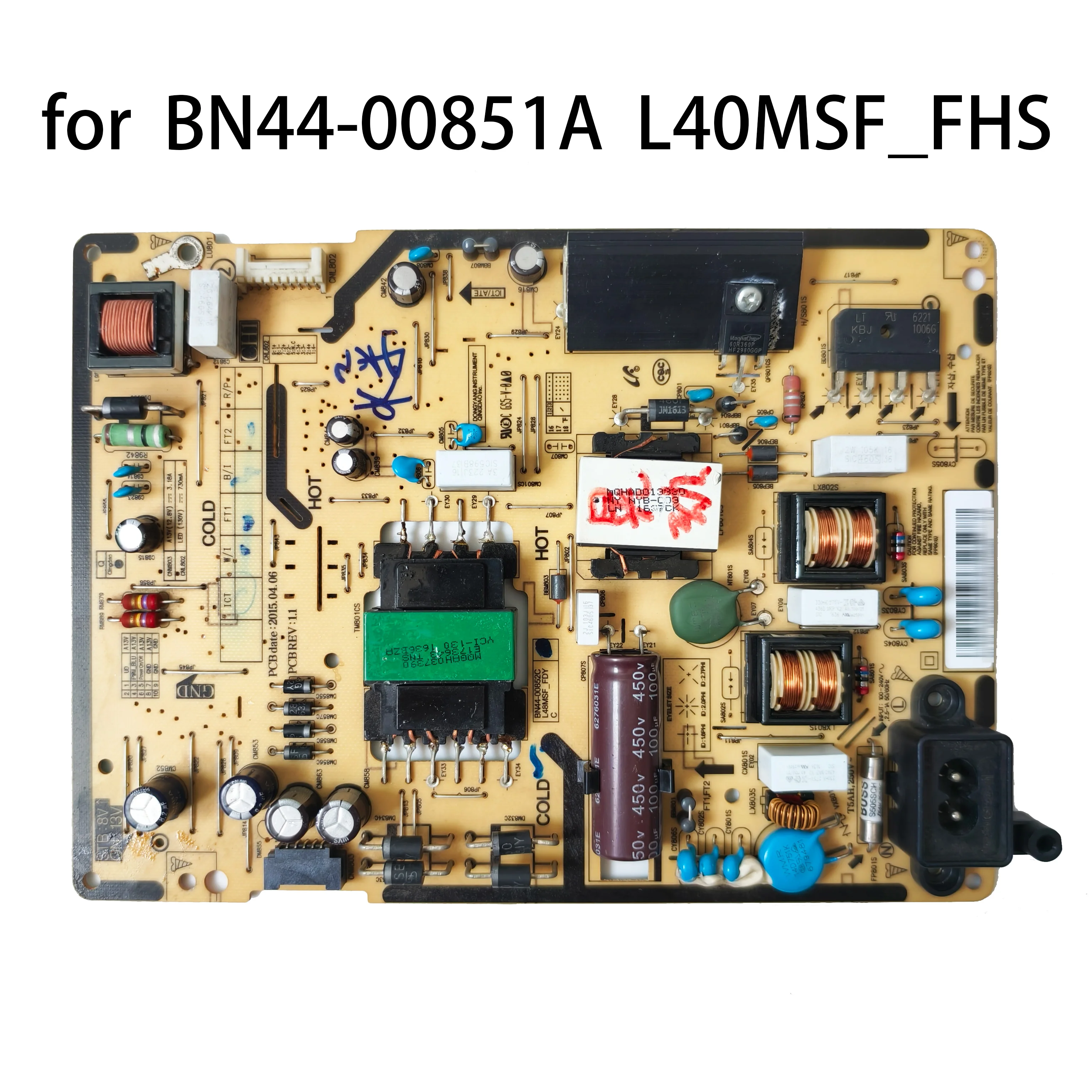 BN44-00851A L40MSF_FHS Power Board is for UN40J520DAF UN40J5200AG UN40J5200AF UN40J5000AG UN40J5000AF UE40J5000AW 40 Inch TV