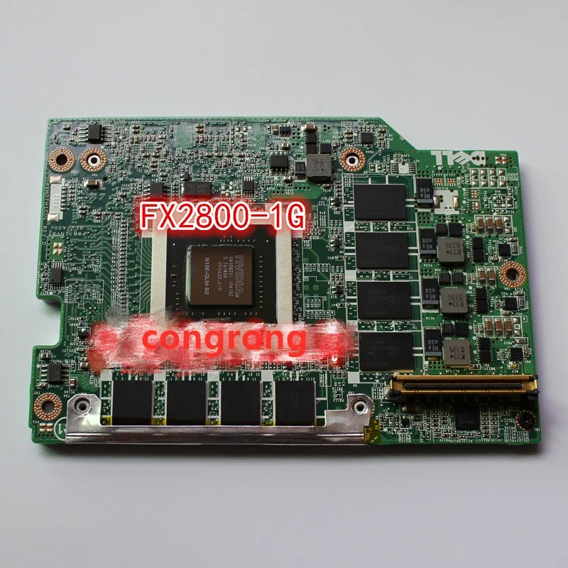 FX 2800M N10E-GLM-B2 Graphics Video Card DDR3 1GB MXM 3.0 258MT for Dell Precision M6400 M6500 Laptop