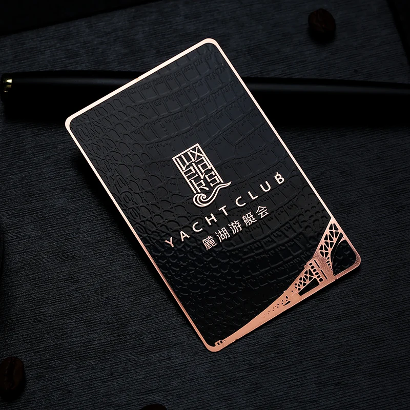 

100pcs BOYA Custom Stainless Steel card UV Digital Printing Businesscards business Cards With Logo