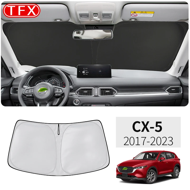 

For Mazda CX-5 CX5 KF 2017-2023 Car Nano-Insulat Windshield Sunshade Front Window Sun Shade Visor Auto Interior Accessories