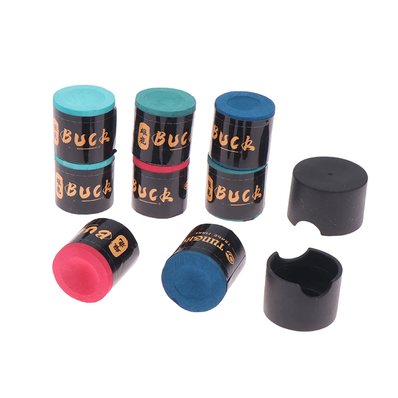 2PCS/Set No-slip Billiard Chalks Pool Cue Stick Chalk Snooker Easy Powder Billiard Chalk Pool Accessories