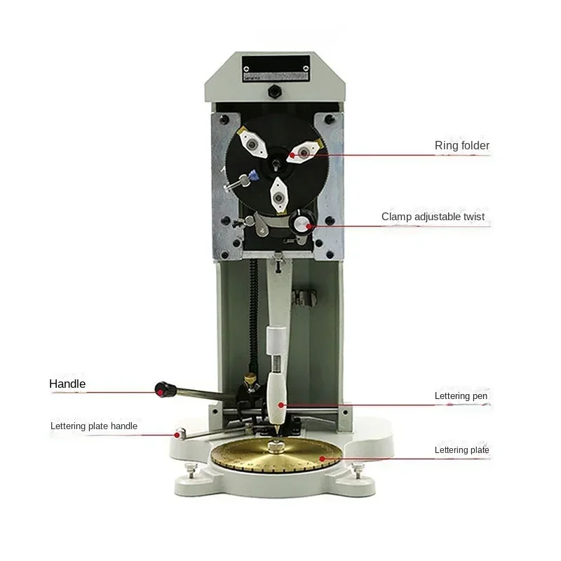 Inside Ring Engraver Stamper with Two Faces Standard Letter Block Dial Jewelry Making Engraving Machine NEW