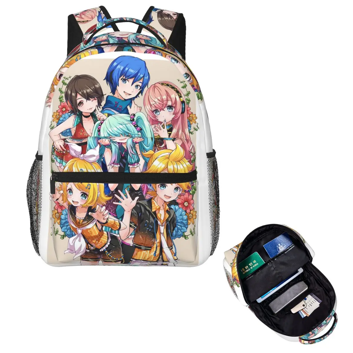 

Рюкзак с плакатом Vocaloid, Лидер продаж, рюкзак большой емкости, детская сумка для книг, школьная сумка, сумки на плечо для мужчин и женщин