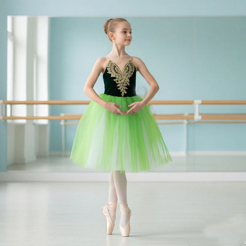 

Ballet Leotards for Girls Dance Leotard Toddler Snowflake Shiny Skirts Ballerina Children Cosplay Dress Stage Shows Costume