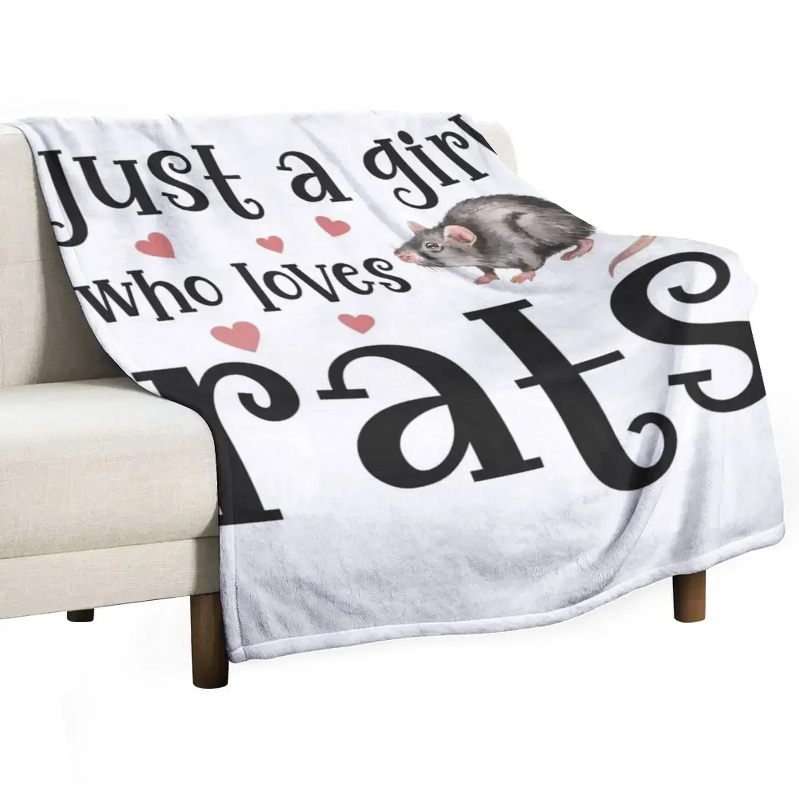 

Sweet rat for rat lovers Throw Blanket Stuffeds Multi-Purpose Blankets