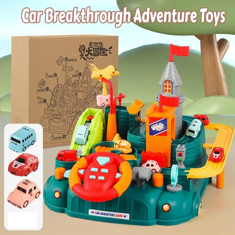 2023 New Educational Brain Game Adventure Breakthrough Vehicle Play Sets 6 Settings Toys For Early Education Development Toy