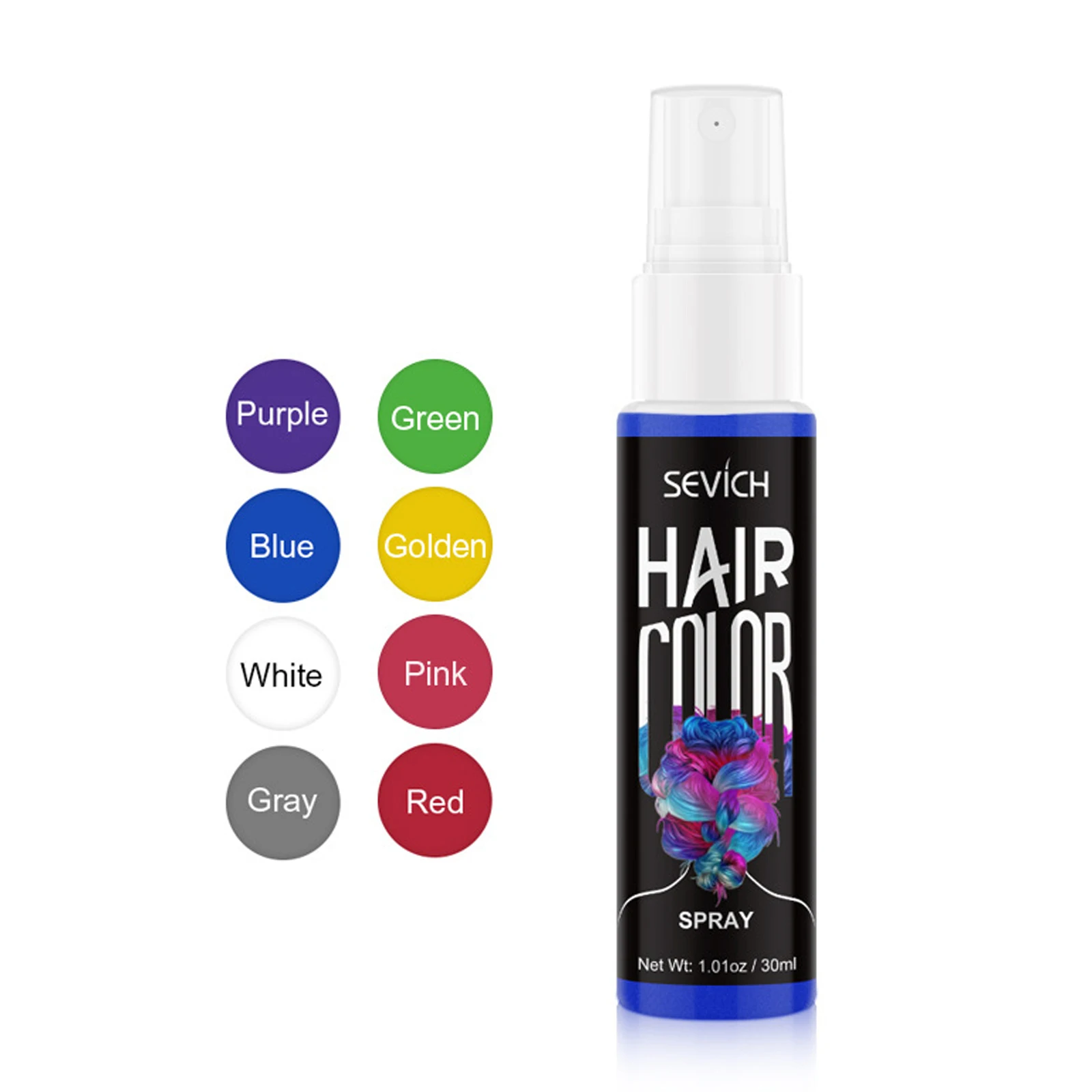 Disposable Hair Dye Spray Temporary Hair Spray DIY Salon Hair Dye Colorful Styling Long Lasting Waterproof Hair Coloring Product