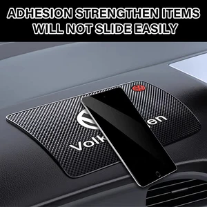 حصيرة حامل هاتف السيارة المضادة للانزلاق ، وسادة مضادة للانزلاق ، ملحقات لفولكس فاجن تيغوان ، جولف 4 ، 5 ، 6 ، 7 ، MK6 ، B5 ، B6 ، B7 ، جيتا ، لافيدا ، باسات أفضل 8 سجاد جيتا مبيعا MK6 - رقم 1