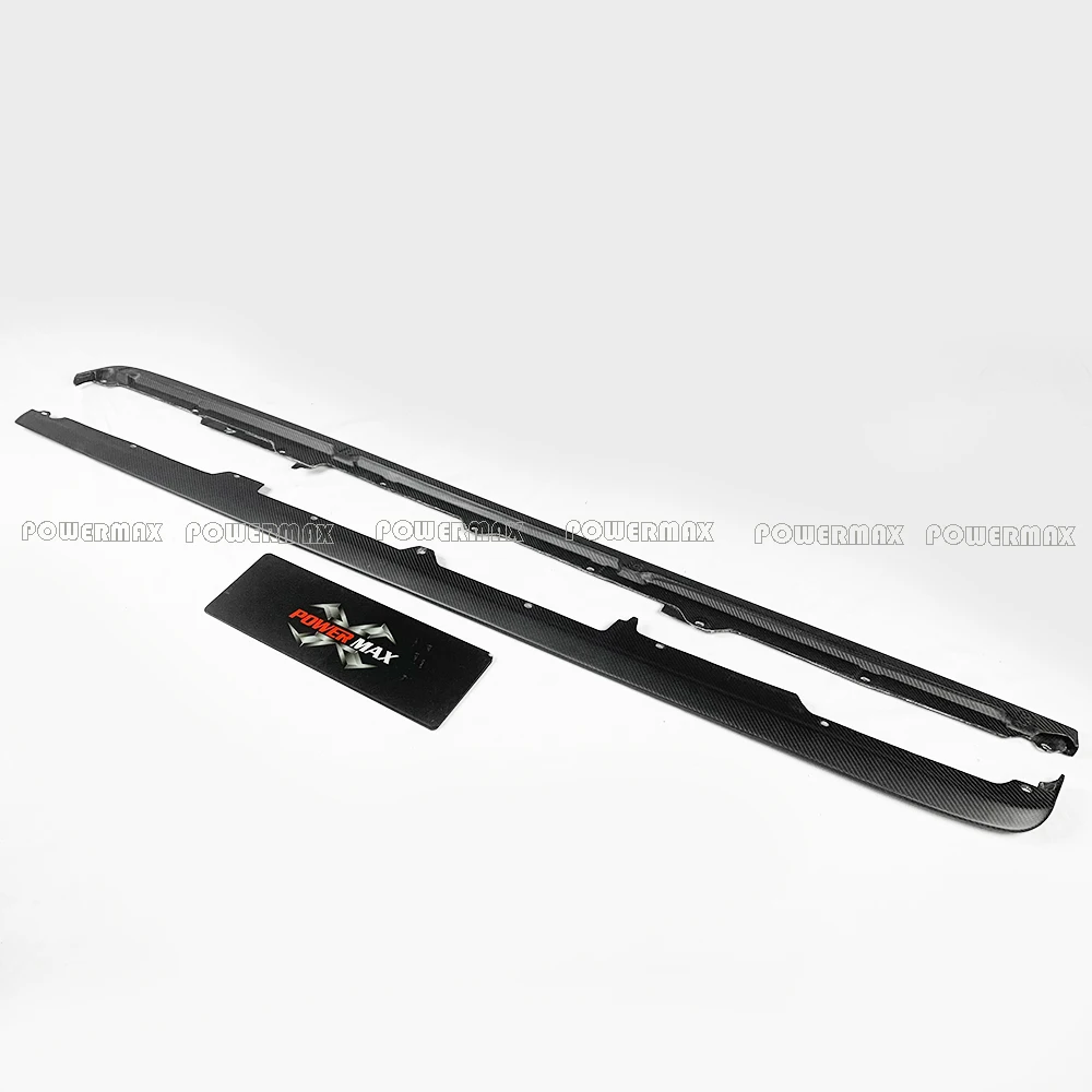 Matte Carbon Fiber T Style High Polished Side Skirts for Toyota Yaris with Easy Installation