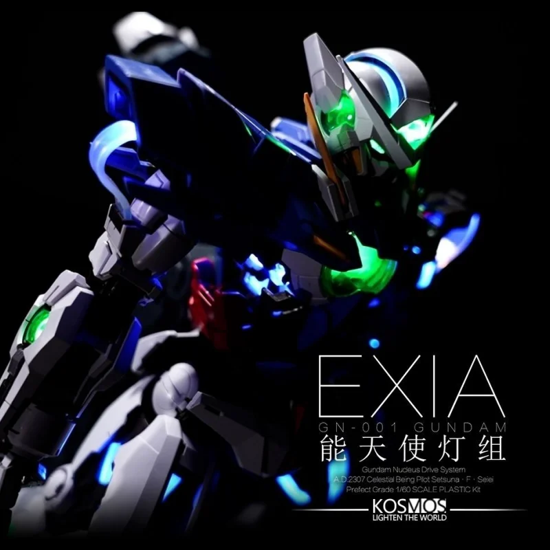 High Quality Kosmos Pg 1/60 Gn-001 Exia Phantom Light Group Led Accessory Package Assembly Action Toy Figures Collectibles Gift