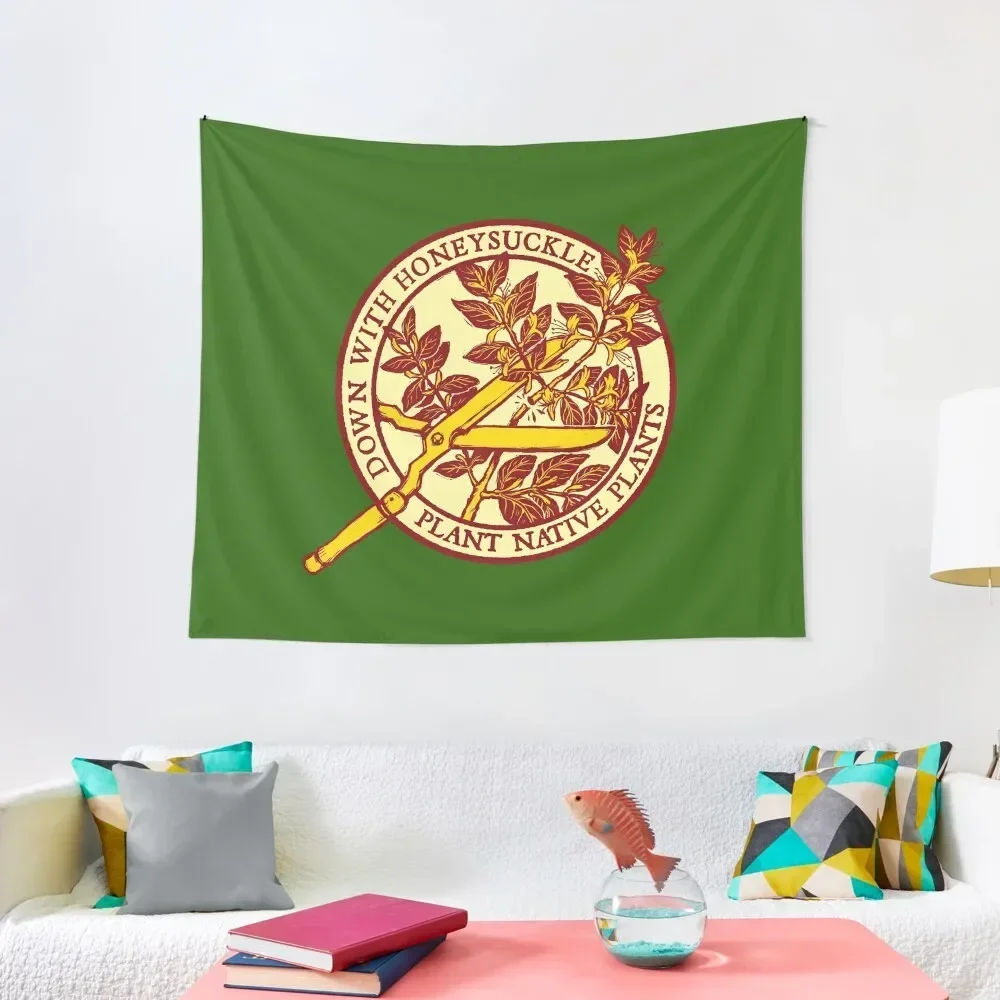 

Down With Honeysuckle v2 Tapestry Wallpaper Bedroom Aesthetic Room Decorations Hanging Wall Tapestry