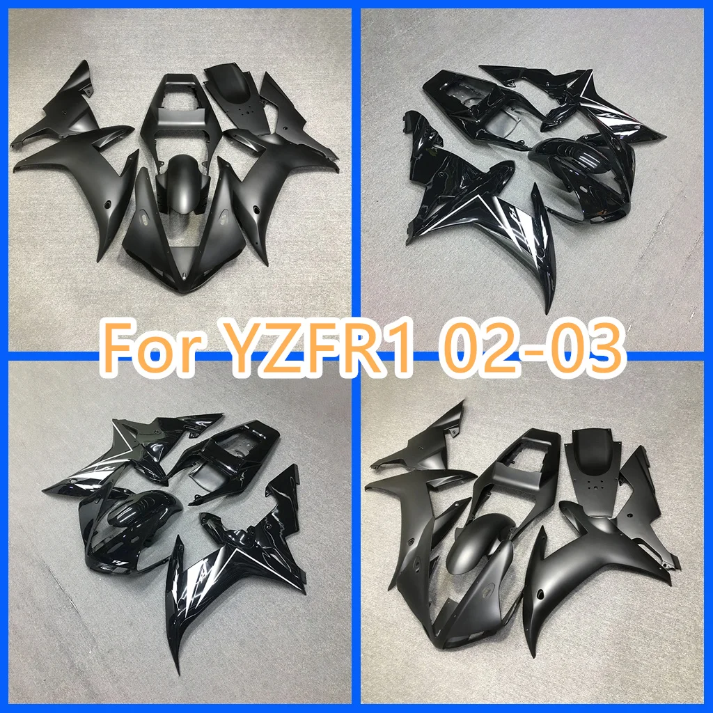 For YAMAHA 2002 2003 YZF R 1 1000 CC  02 Bodywork YZFR1 03 YZF R1 1000CC Motorcycle Fairing 100% Fit Injection Mold Matte Black