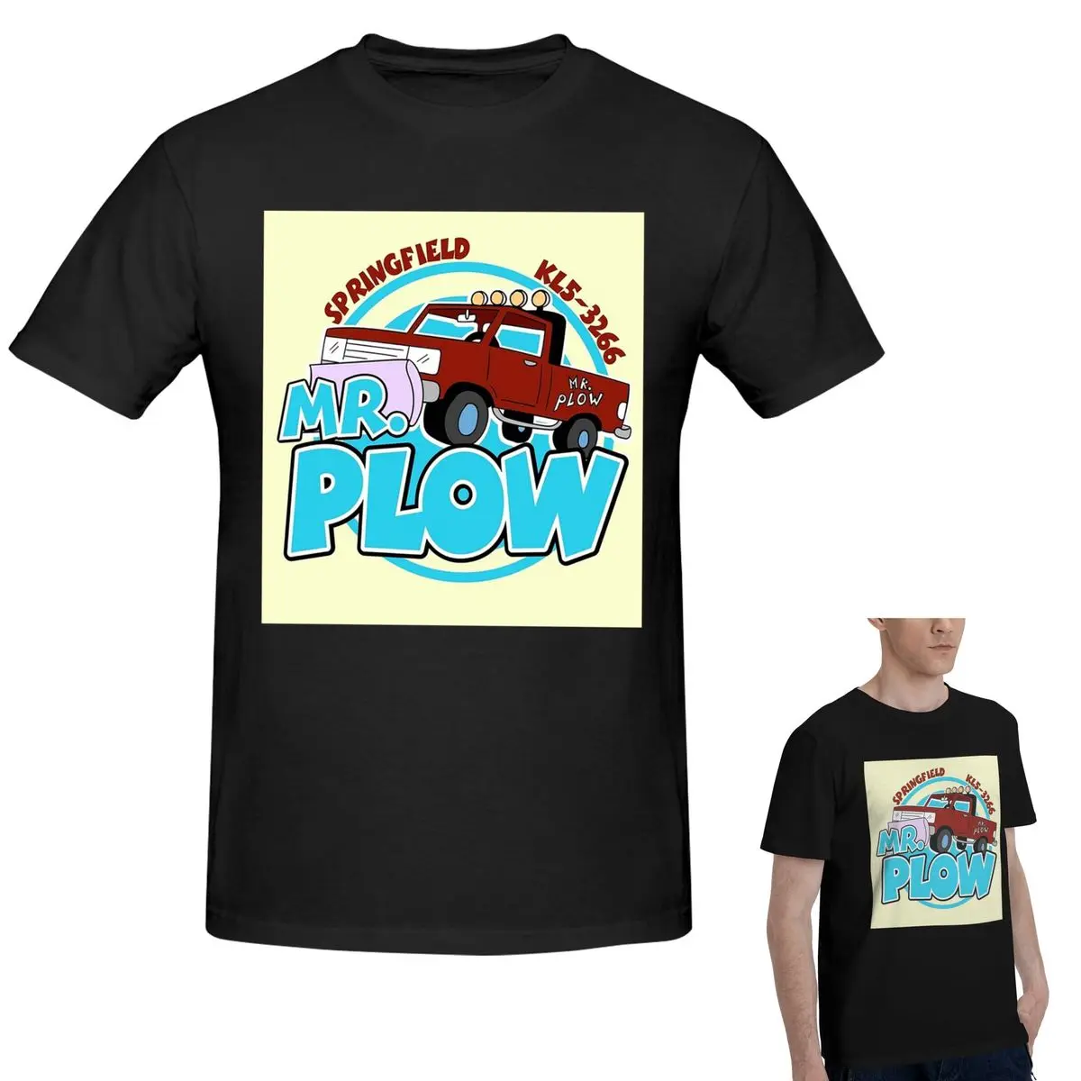 

Футболка из 100% хлопка Mr Plow Thats My Name, мужская забавная футболка большого размера, мужские летние рубашки с круглым вырезом, топы, S-6XL