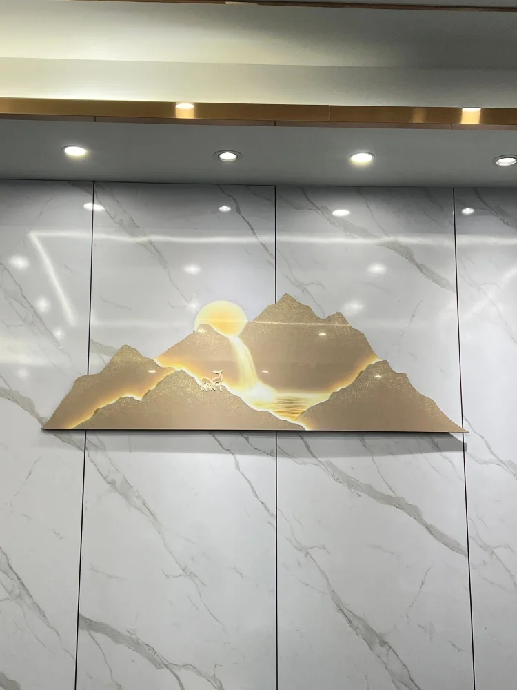 Modern Plume Lamp Strip Glow Interior Luxury  Painting Led Wall Lamp For Living Room Dining Room Bedroom Bedside Gallery Decor