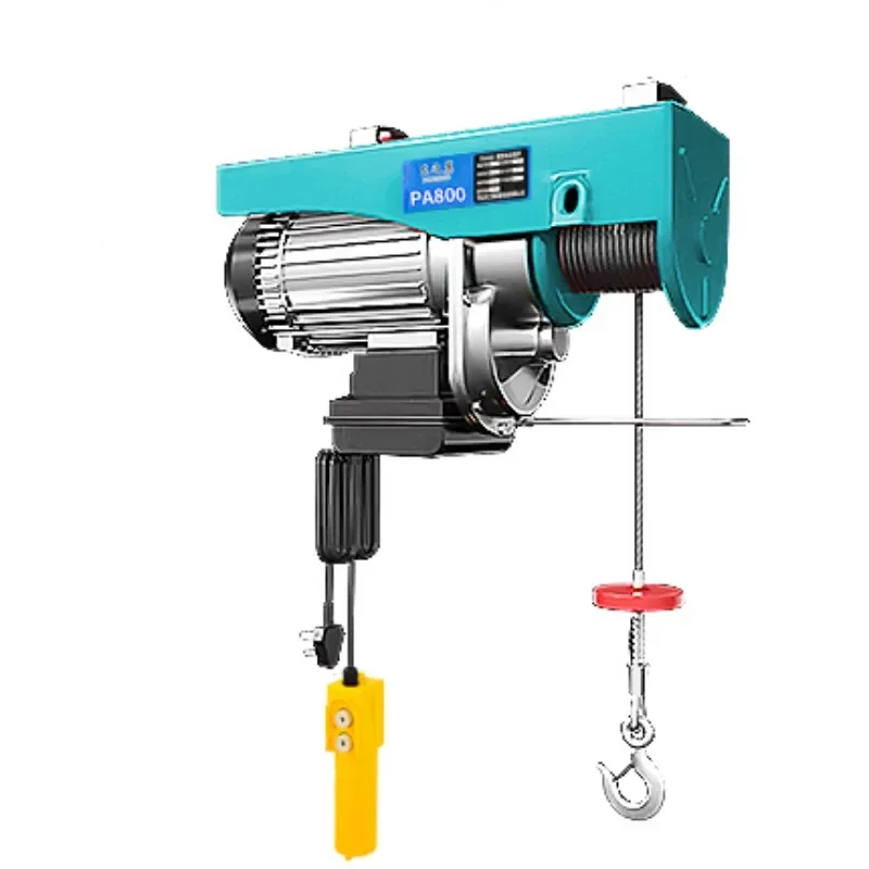 Micro electric hoist 220V household small crane 1 ton lifting crane winch