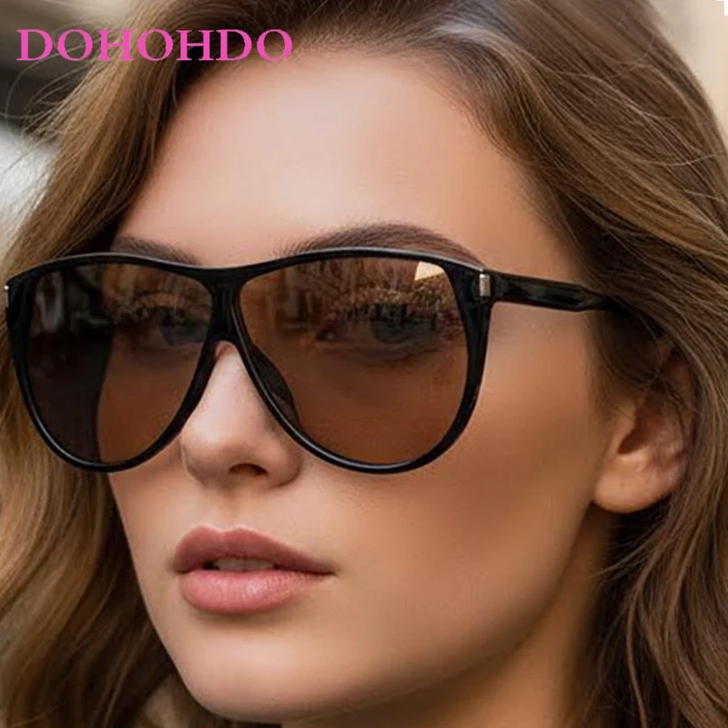 

New Fashion Big Frame Cat Eye's Rice Nail Women Sunglasses Brand Designer Punk Men Shades Outdoor Travel Sunglass Unisex UV400