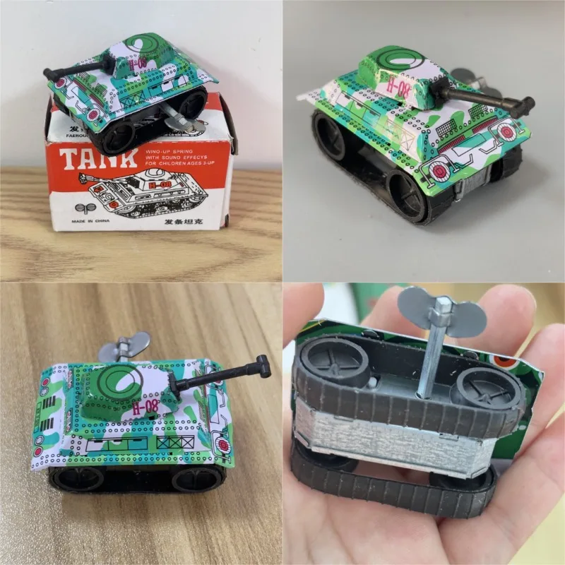 Collezione per adulti Giocattolo a carica retrò Giocattolo in metallo di latta Rana Pollo Coniglio carro armato mouse Meccanico a orologeria giocattolo figura modello regalo per bambini