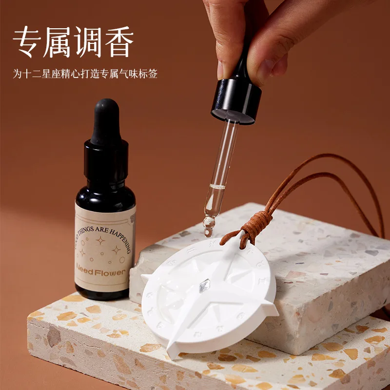 12 Zodiac Constellation Crystal Aroma Stone Diffuser Gift Box No Flame Home Fragrance Desktop Ornament Creative Birthday Present