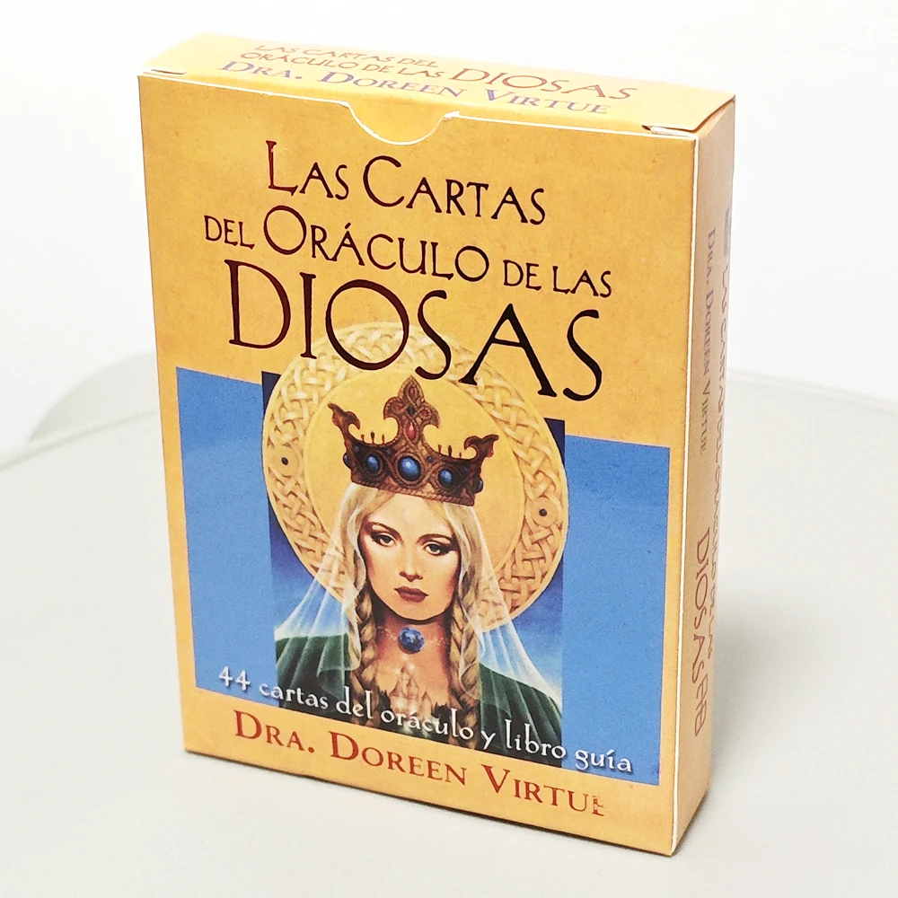 10.5*7.5cm Goddess Guidance Oracle Deck 44 Pcs Oracle Cards Spanish Edition