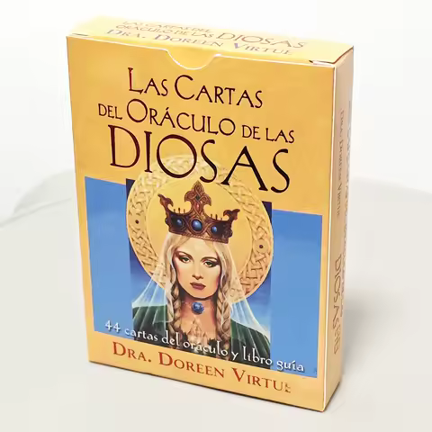 10.5*7.5cm Goddess Guidance Oracle Deck 44 Pcs Oracle Cards Spanish Edition