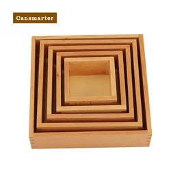 Montessori Baby Toys Wooden Learning Sort Nesting Box Collect Small Ball Bead Children Home Classroom Teaching Aids Puzzle Games
