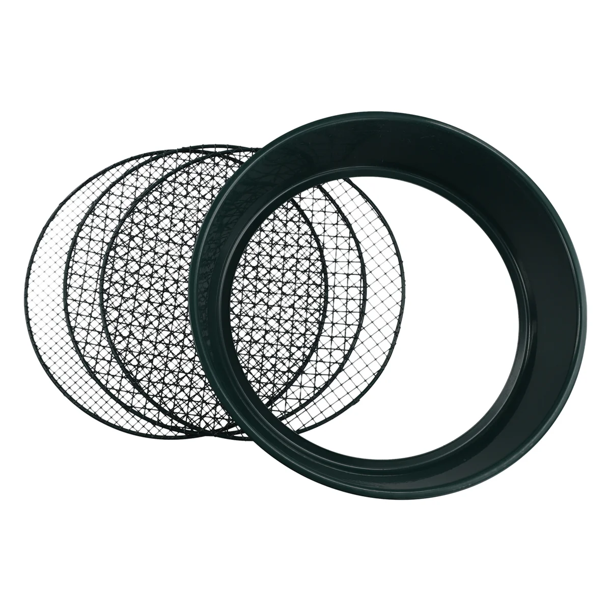 Mesh Sieve, Rock Garden Sieve Soil Sieve, Sand Sieve Set, Stackable Grader Gold Prospecting Pan