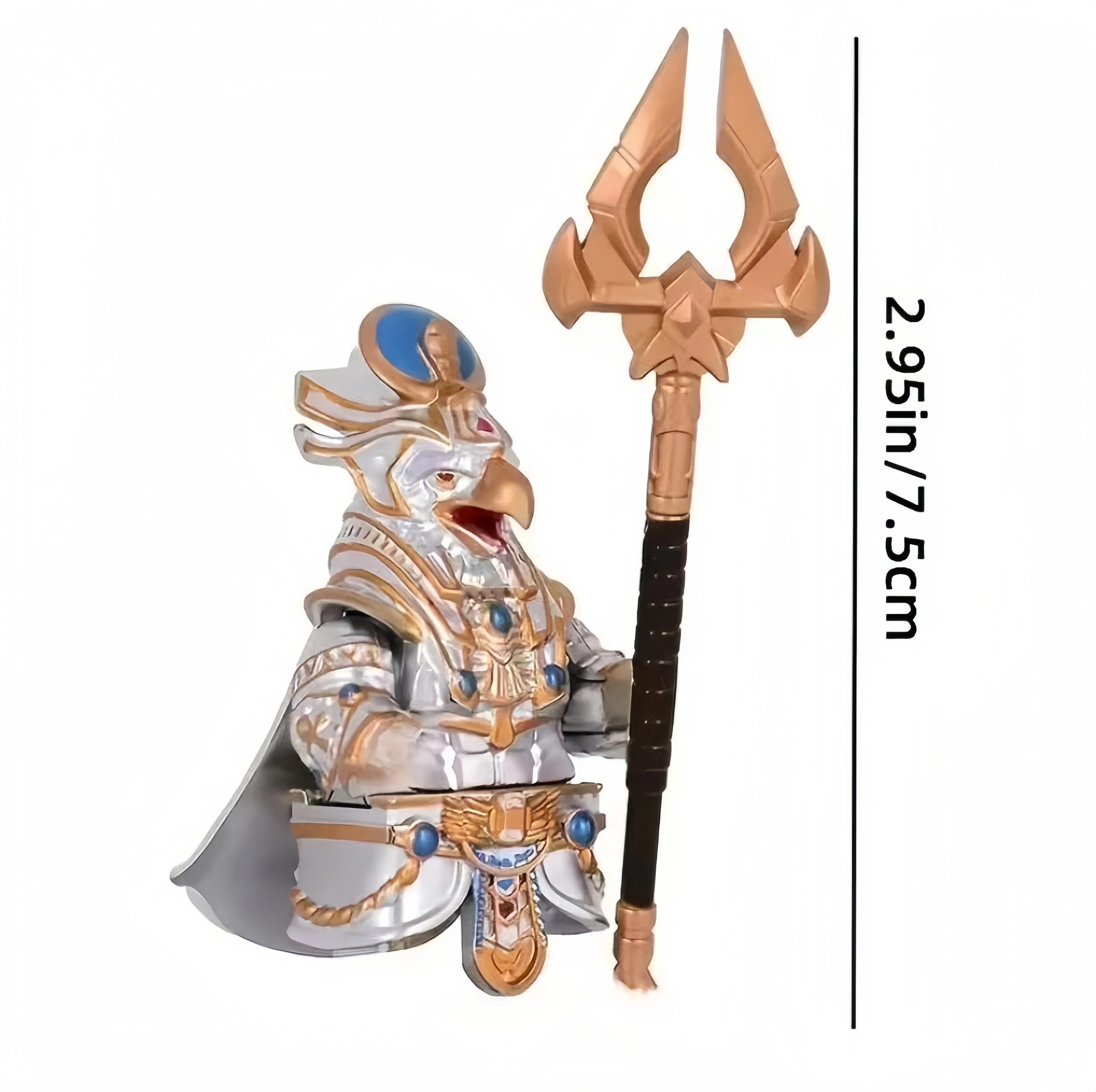 Medieval Knight Role, Ancient Moc Accessories, Sun Condor Head Pharaoh Armor, Toy Building Block Set, Suitable for Gifts and DIY - view 5