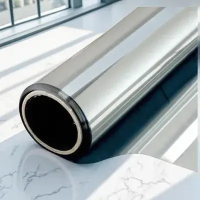 فيلم نافذة عازل للحرارة طريقة واحدة لون زجاجي للخصوصية غطاء ثابت مقاوم للماء للحماية من الشمس للمنزل والحمام