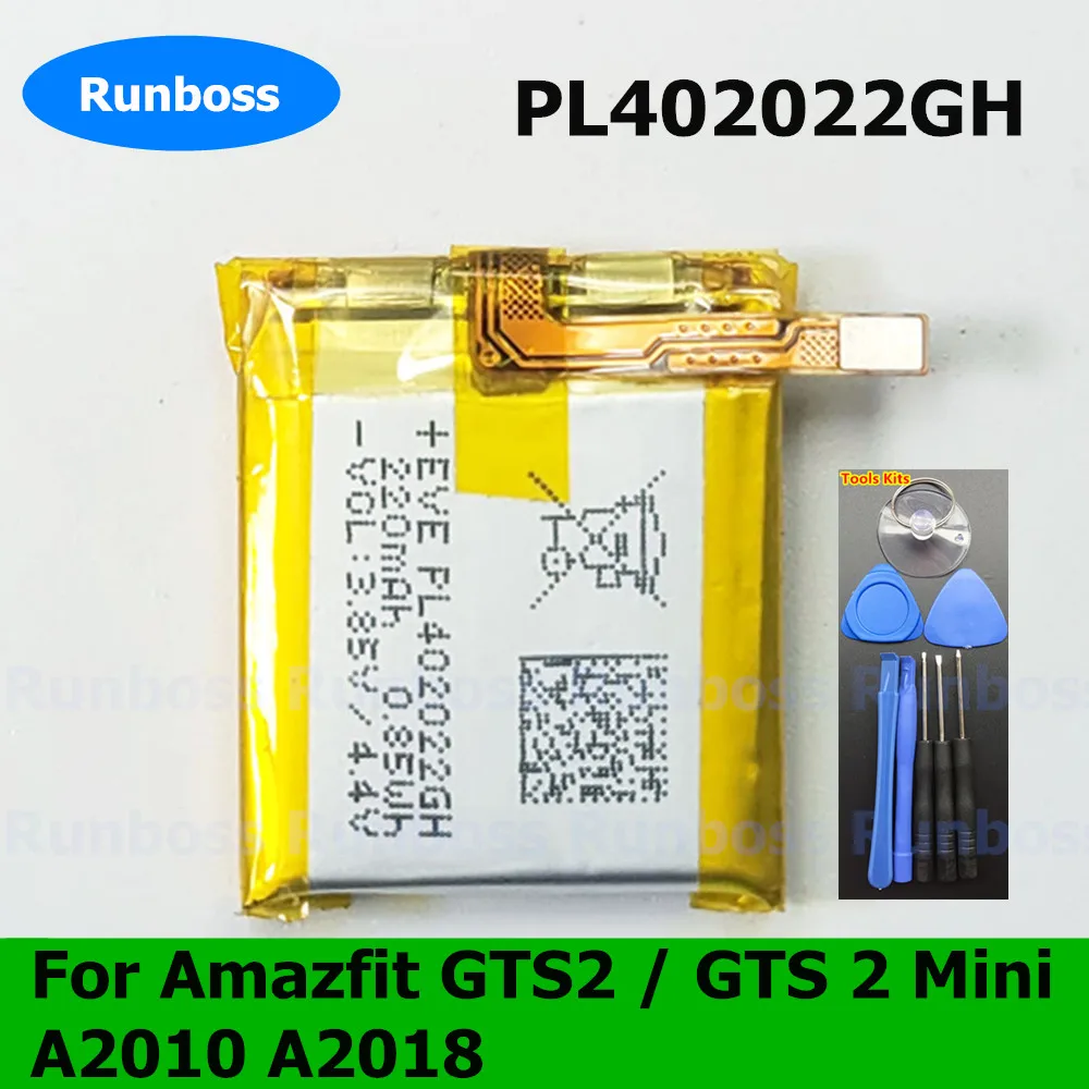 Original PL402022GH 220mAh Battery for Huami AMAZFIT GTS2 GTS 2 GT S2 Mini A2010 Smart Watch Phone