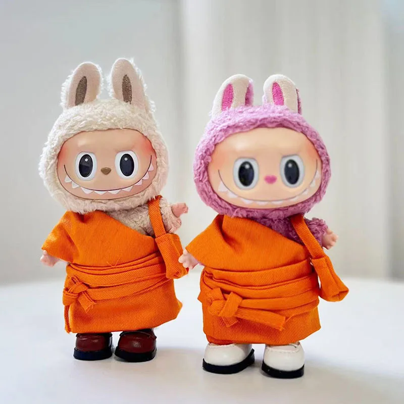 

17cm Cute Baby Clothes with Shoes Hat Accessories For Korea Kpop Exo Labubu Idol Dolls Clothing Doll Fans Gift Collection