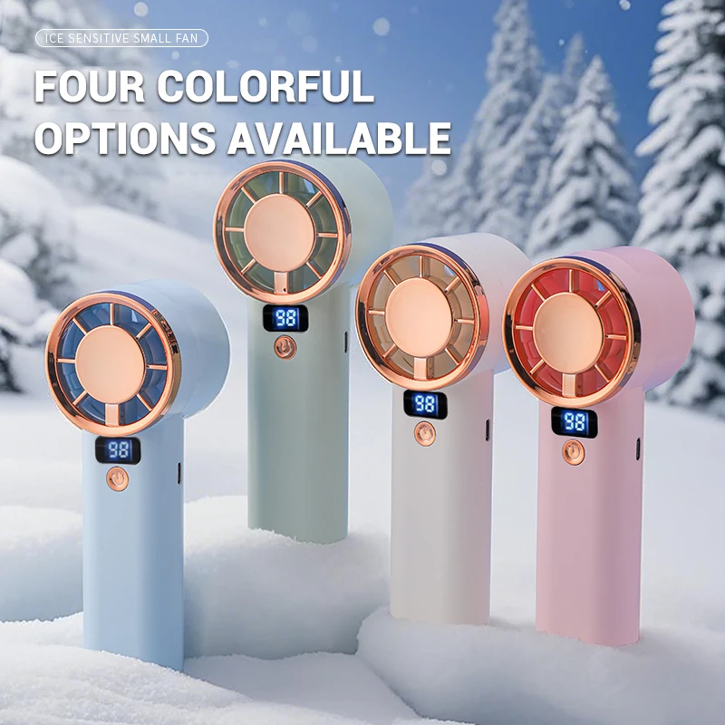 جديد بالجملة الصيف مروحة قابلة للشحن 3000mAh عالية السرعة الكهربائية المحمولة مروحة تبريد الهواء USB المحمولة مروحة صغيرة Ventilador #6