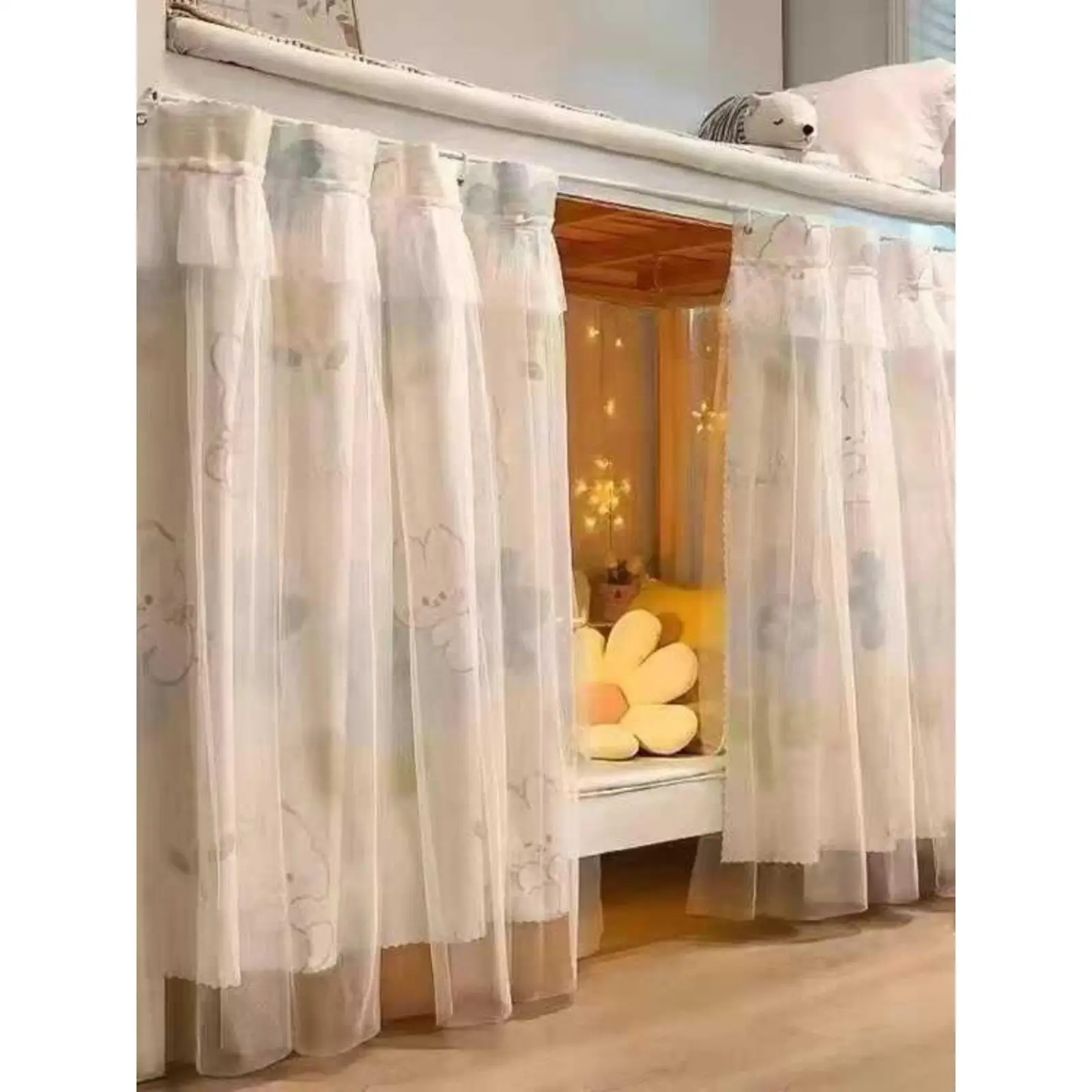 

Шторка для кровати в студенческом общежитии, светонепроницаемая, для верхнего и нижнего ярусов двухъярусной кровати, перегородка для одного человека