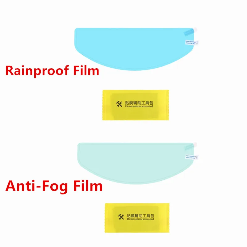 2 Sets /1Set Motorcycle Helmet Waterproof Rainproof Anti-Fog Lens Film Clear Visor Screen Shield for K3 K4 AX8 LS2 HJC MT