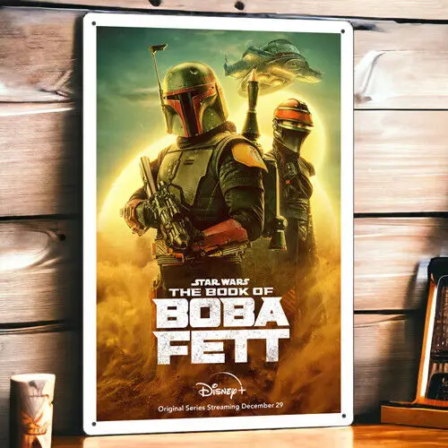 The Book of Boba Fett Metal Poster Tin Sign Plaque 8 x 12 inches TV Series