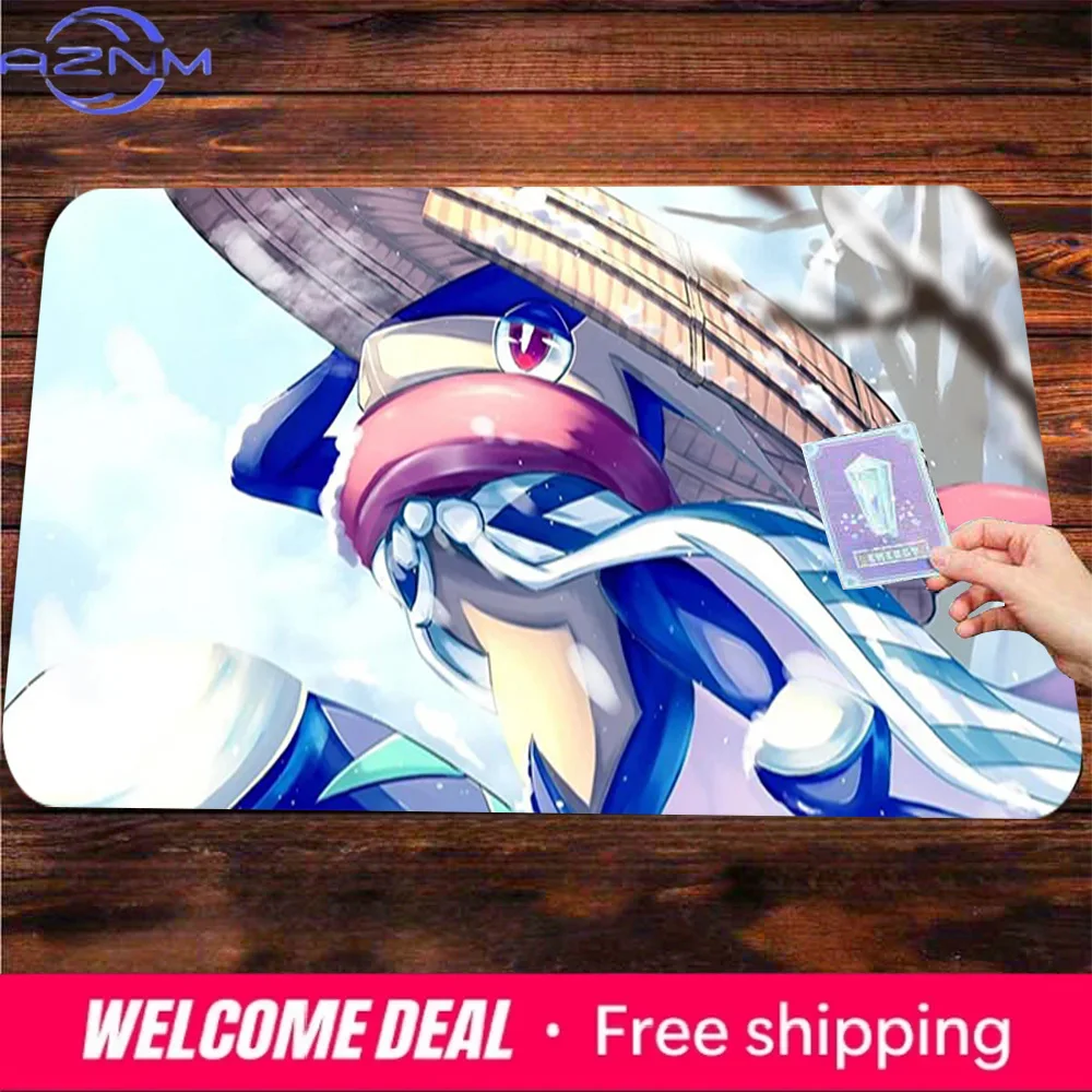 Samurai Greninja Winter Desk Mat Non-Slip Washable Gaming Mouse Pad