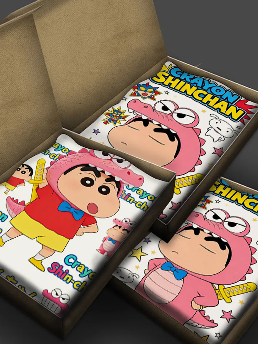 Crayon Shin-chan Surrounding Animation Yano Shinji Japanese Cartoon Children's Adult Short-Sleeved Summer T-Shirt Cotton