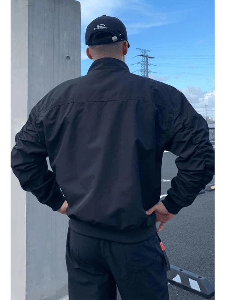 American Sle Tee-Proof Flight Jaet الرجال الخريف الراقية الإحساس بارد الوقوف طوق عمال دراجة نارية البيسبول...