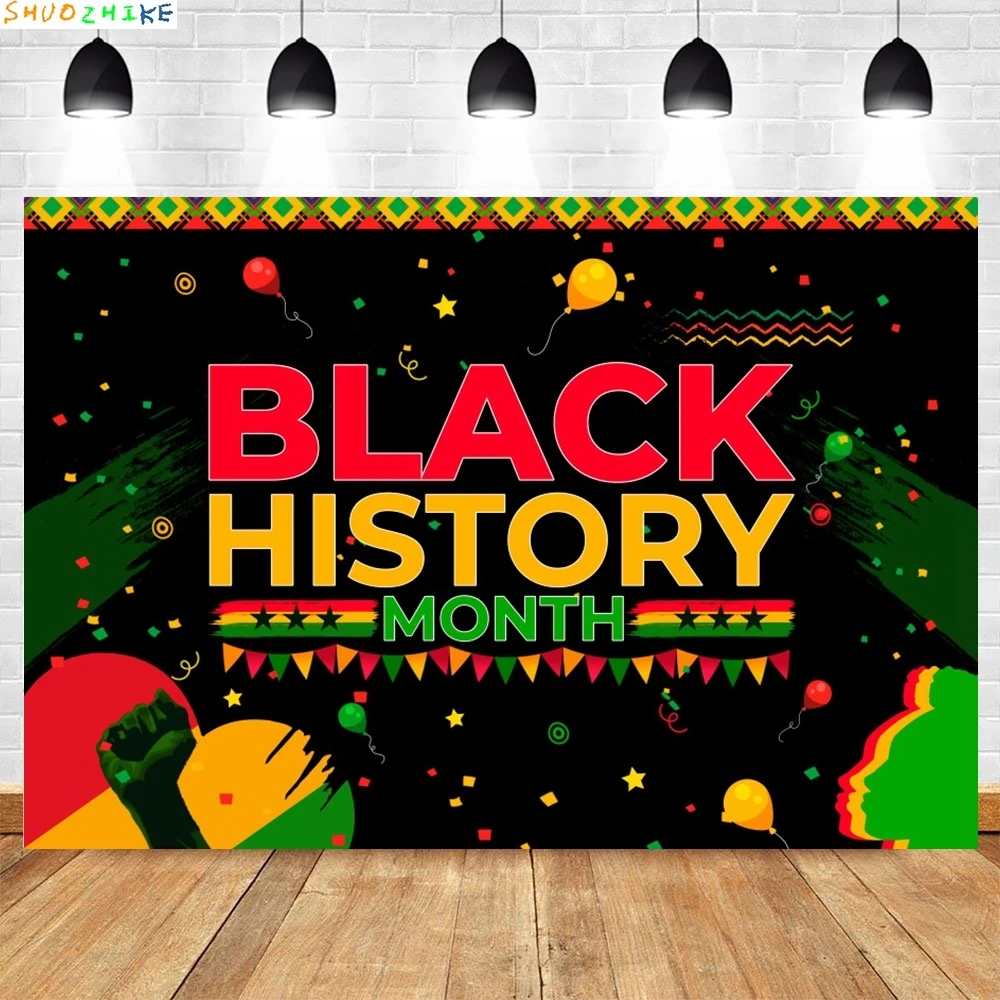 أسود التاريخ شهر التصوير خلفية قبضة الأيدي الأفريقية الأمريكية مهرجان عطلة حفلة الحدث خلفية ديكور راية ملصق