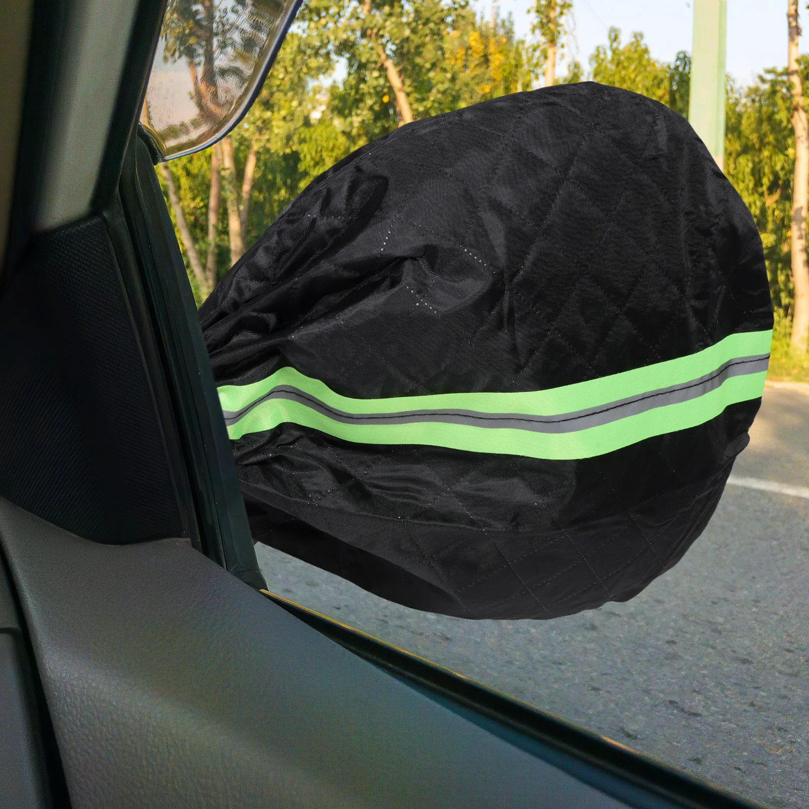 

1Pair Automotive Rearview Mirror Covers Thick Padded Weatherproof Protector for Car Side Mirrors Easy Install Ice