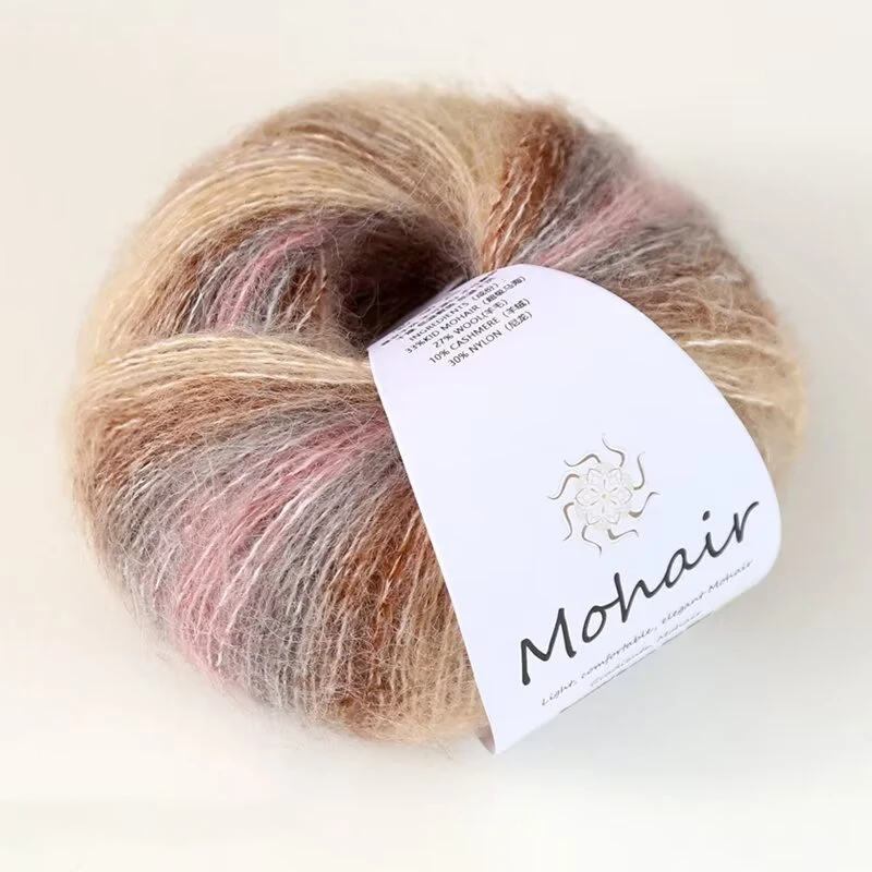 30g/ball Gradient Mohair Yarn Crochet Wool Thread DIY Handmade Knitted Sweater Scarf Gloves DIY Needlework Knitting Supplies