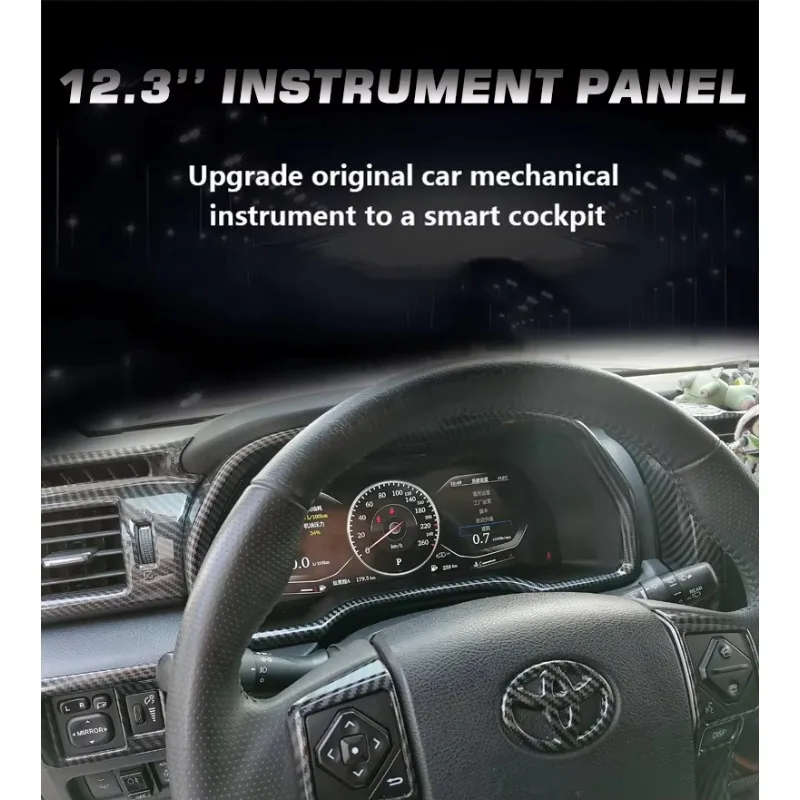 KANOR 12.3'' LCD Digital Cluster Speedometer for    4runner Digital Virtual Cockpit 2014 2015 2016 2017 2018 2019 2020